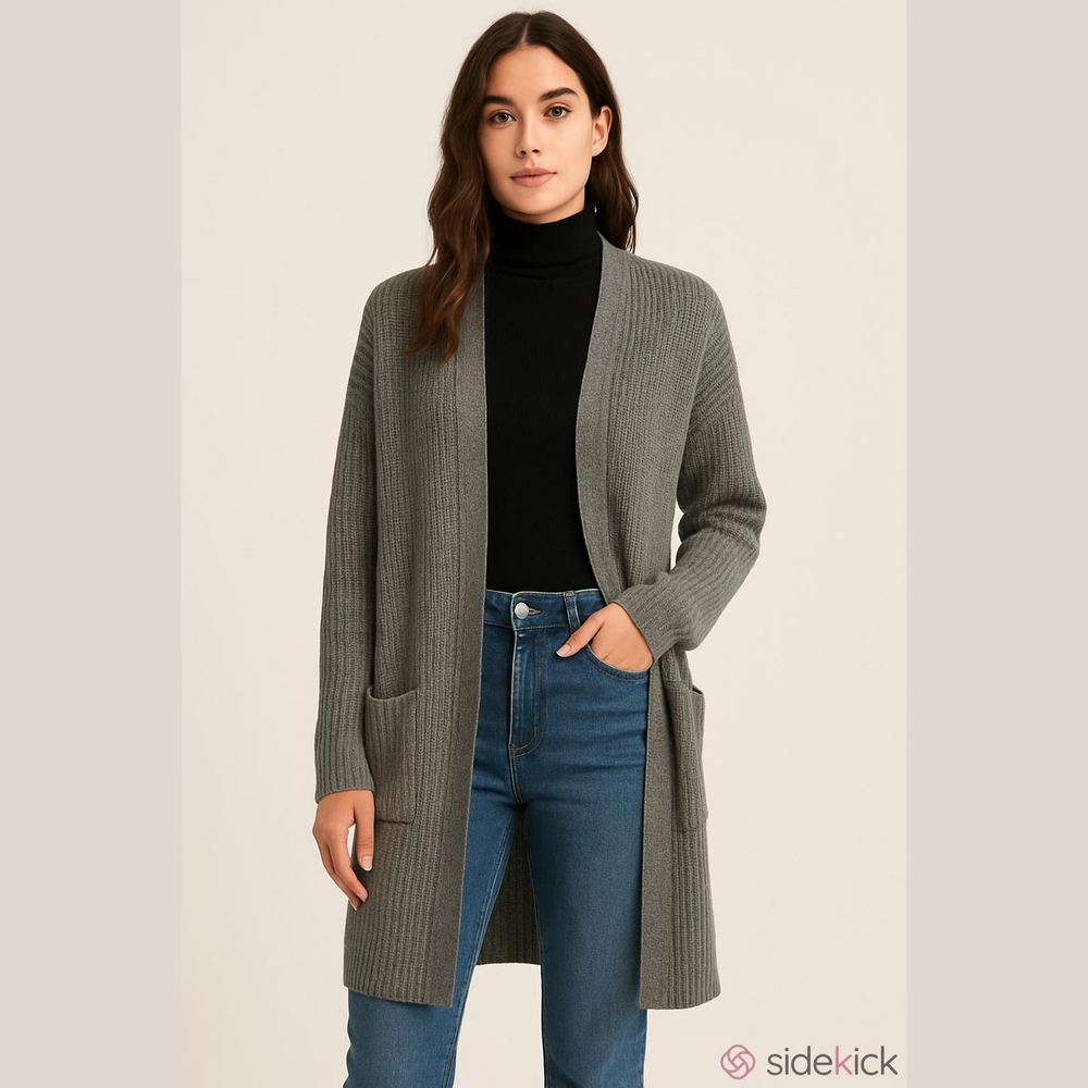 Auden Cardigan  Sweater, SZ XL-XXL, PTP 27”,  Length 36”, Pockets